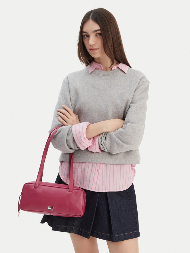 Tommy Jeans Handtasche Tommy Jeans Tjw City Shoulder Bag AW0AW18075 Rot