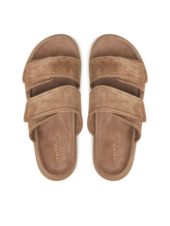 Inuikii Šľapky Inuikii Suede Double Band 50102-510 Béžová
