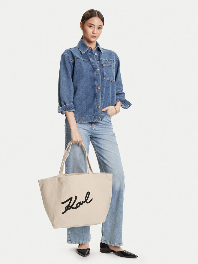 KARL LAGERFELD Handtasche KARL LAGERFELD A3W50108 Écru
