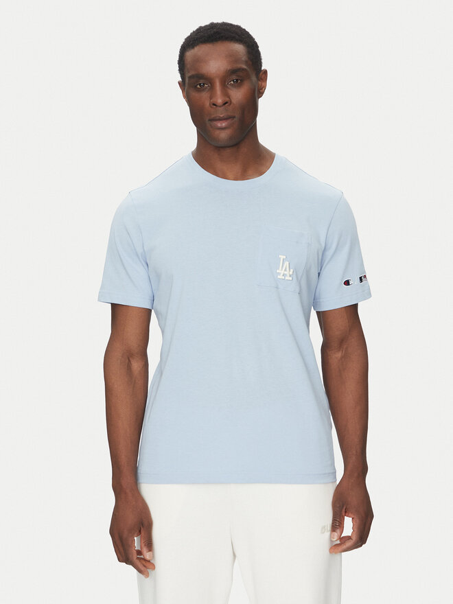 Champion Champion Футболка 221038 Блакитний Regular Fit