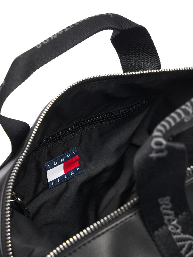 Tommy Jeans Handtasche Tommy Jeans Tjw Daily Elevated Mini Tote AW0AW19044 Schwarz
