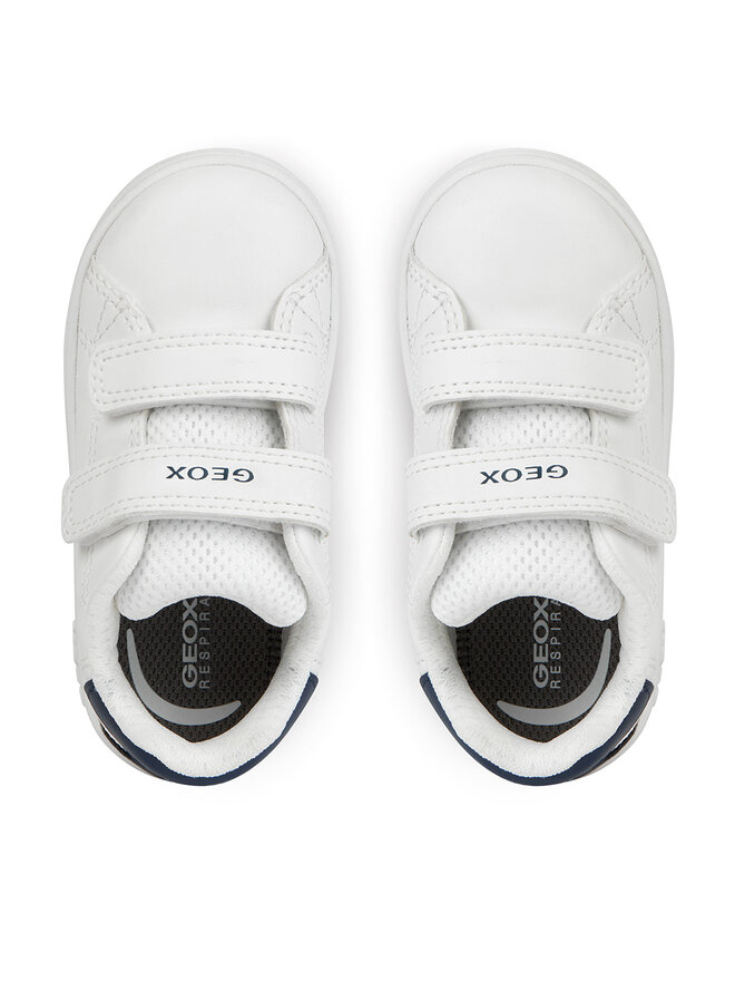 Geox Sneakersy Geox B Eclyper Boy B365LA 000BC C0899 Biela