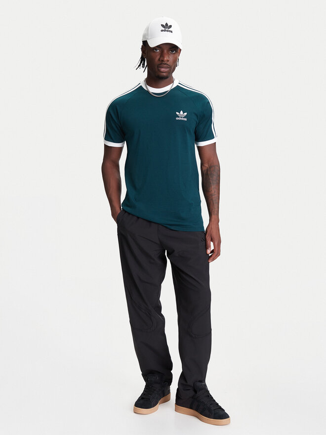 adidas adidas Marškinėliai adicolor Classics 3-Stripes JY1374 Žalia Slim Fit