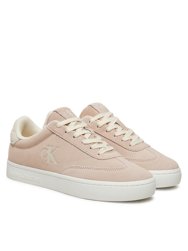 Calvin Klein Jeans Sneakersy Calvin Klein Jeans Classic Cupsole Laceup Wt Wm YW0YW01833 Różowy