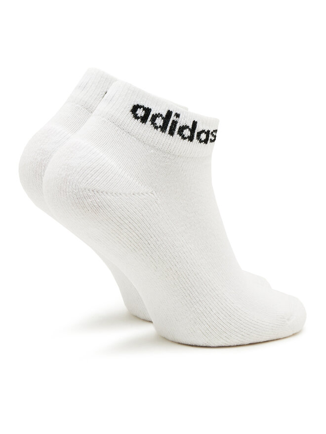 adidas Skarpety Niskie Unisex adidas Linear Ankle Socks Cushioned Socks 3 Pairs HT3457 Biały