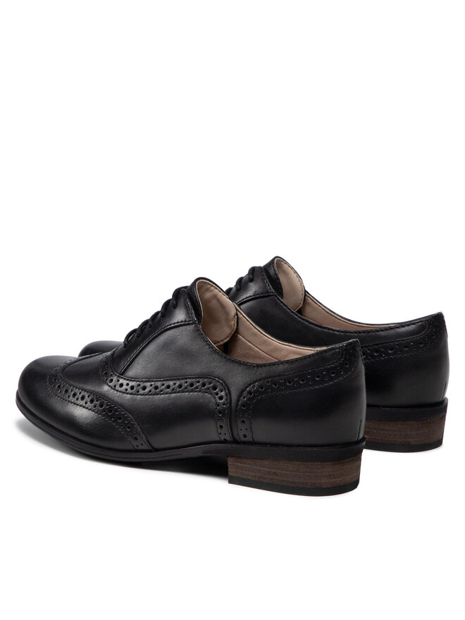 Clarks Оксфордки Clarks Hamble Oak 203467134 Черен