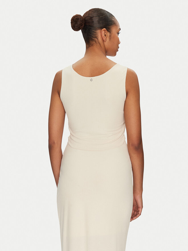 Guess Guess Τοπ W5GP22 KAQL2 Μπεζ Regular Fit
