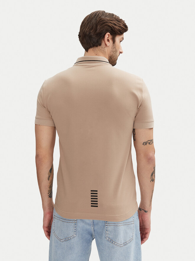 EA7 Emporio Armani EA7 Emporio Armani Polo 8NPF16 PJVUZ U6155 Beis Slim Fit