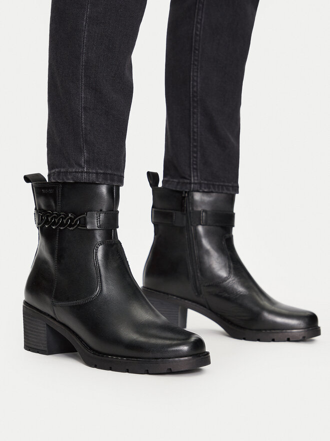 Botas Hasta La Rodilla Tamaris Para Mujer - Modelo 8-85501-41, Plantilla Intercambiable - Cuero Y Textil, Cómodas Y Elegantes