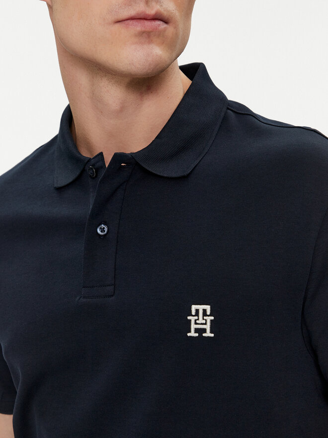 Tommy Hilfiger Tommy Hilfiger Polo marškinėliai Interlock MW0MW34783 Tamsiai mėlyna Regular Fit