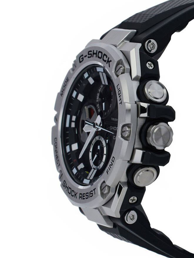 G-Shock Zegarek G-Shock GST-B100-1AER Srebrny