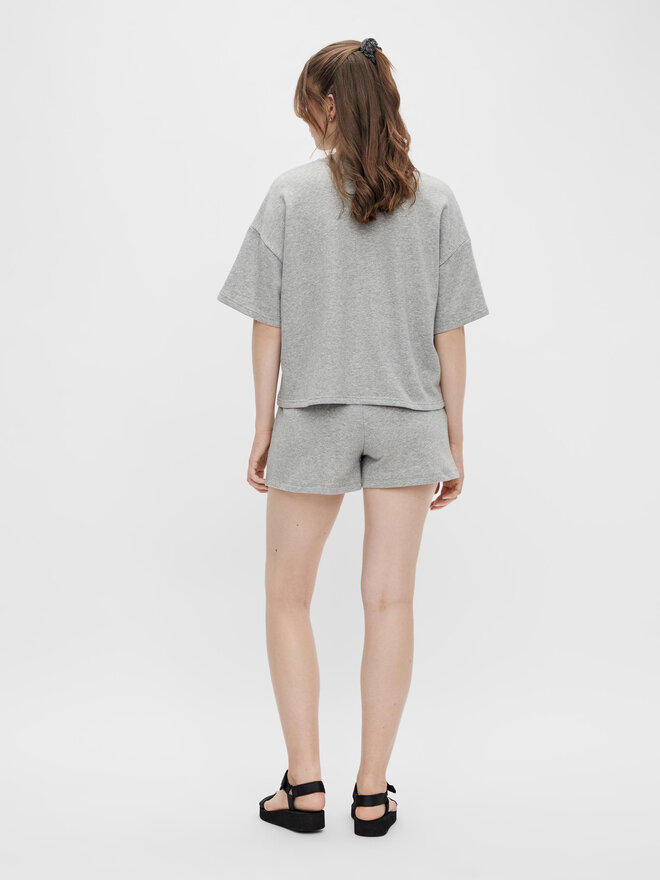 Pieces Pieces Marškinėliai Chilli Summer 17118870 Pilka Loose Fit