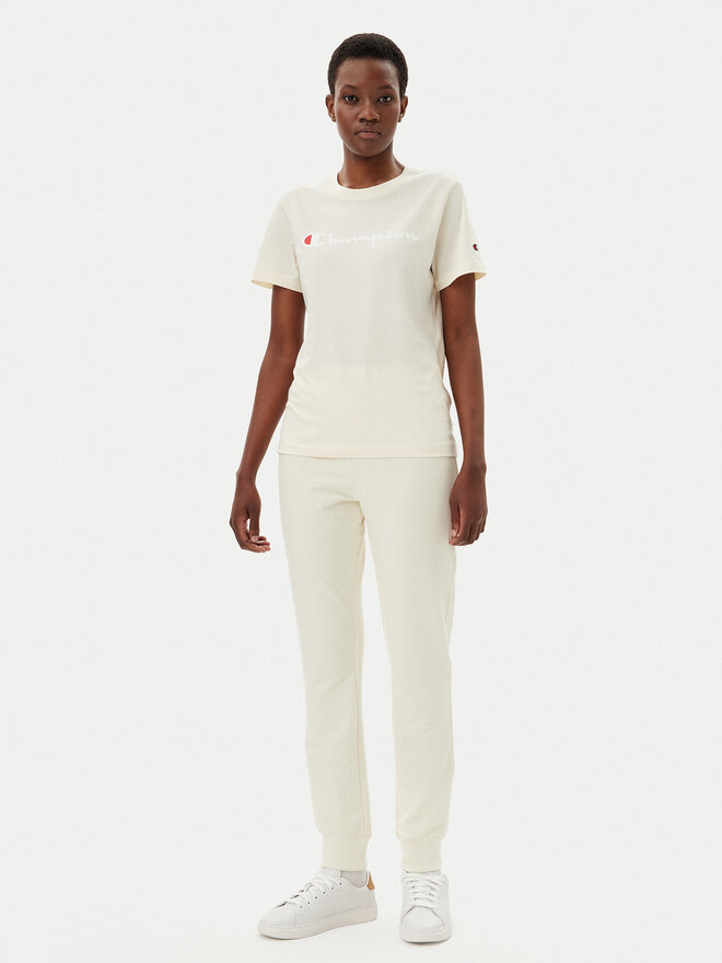 Champion Champion Marškinėliai 118090 Écru Slim Fit