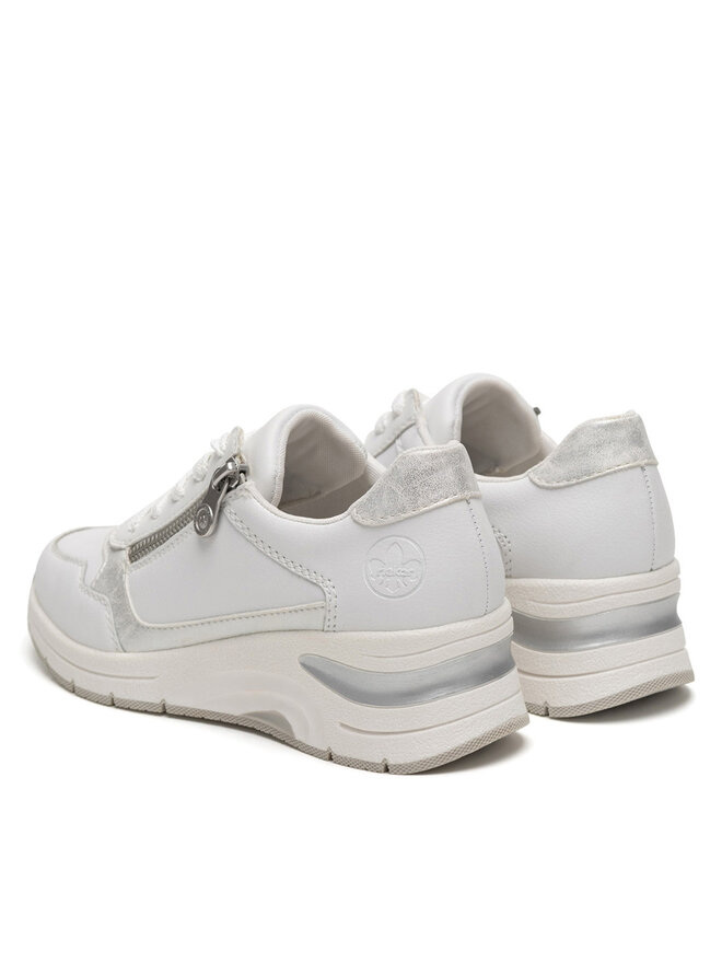 Rieker Sneakersy Rieker N9301-80 Biela
