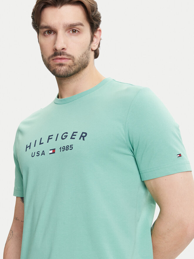 Tommy Hilfiger Tommy Hilfiger Póló Fathers Day MW0MW39356 Zöld Regular Fit