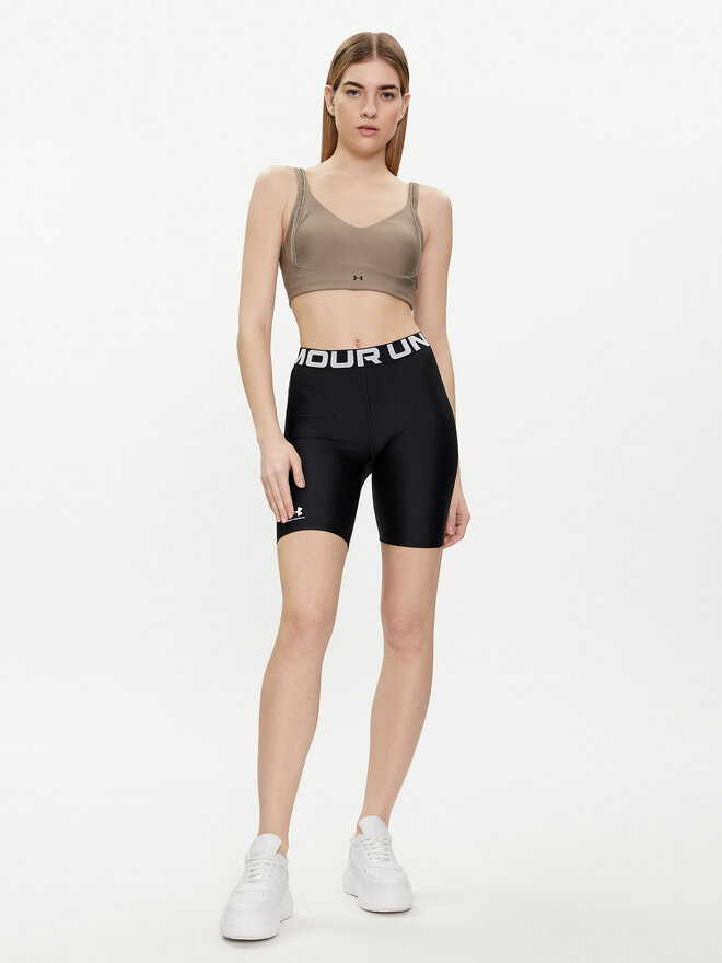 Under Armour Under Armour Špotni nedrček Ua Infinity Low Strappy Bra 1384128-200 Siva Fitted Fit