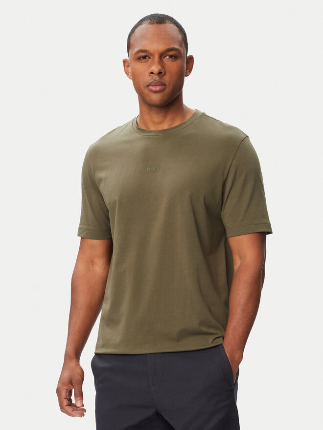 BOSS BOSS T-Shirt TChup 50473278 Khakifarben Relaxed Fit