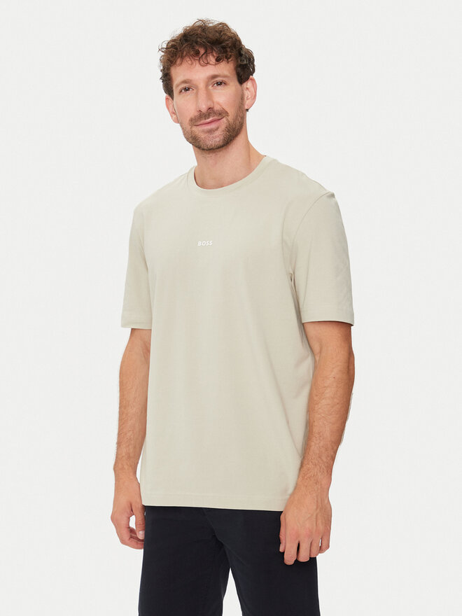 BOSS Boss Футболка Tchup 50473278 Бежевий Relaxed Fit
