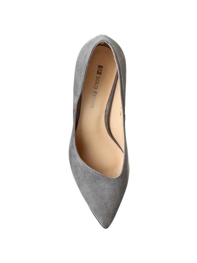 Solo Femme Szpilki Solo Femme 34230-03-E37/001-04-00 Szary