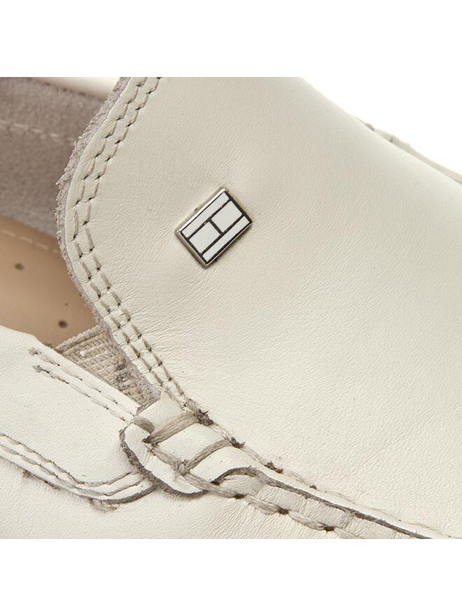 Tommy Hilfiger Mokasīni Tommy Hilfiger Alfa Hilfiger 4A_1 FM56820954 Balts