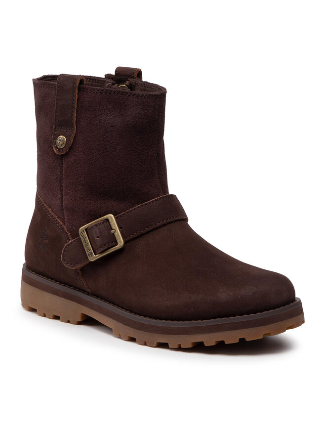 Timberland Kozačky Timberland Courma Kid Wl Biker Bt TB0A2HJYV13 Hnědá