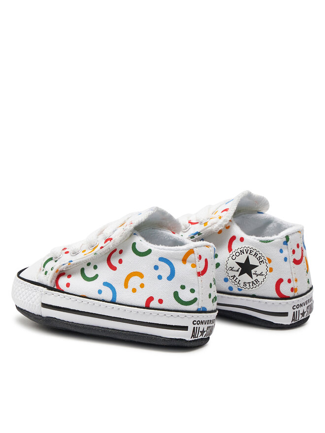 Converse Πάνινα παπούτσια Converse Chuck Taylor All Star Cribster Easy On Doodles A06353C Λευκό