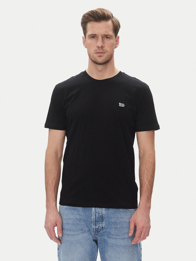 Lee Lee T-Shirt Patch 112367186 Schwarz Regular Fit