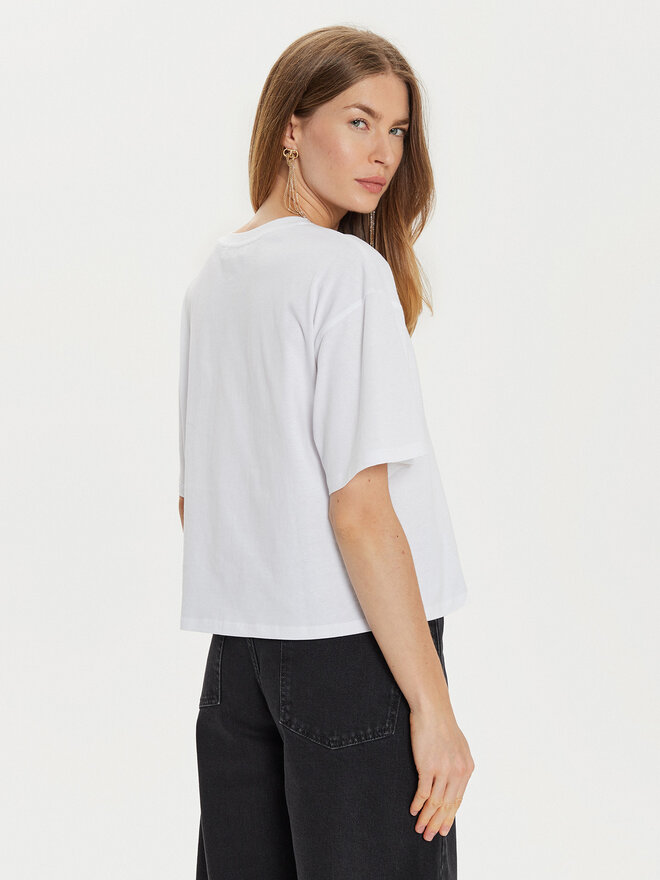 TWINSET TWINSET T-Shirt 242TP2521 Weiß Loose Fit