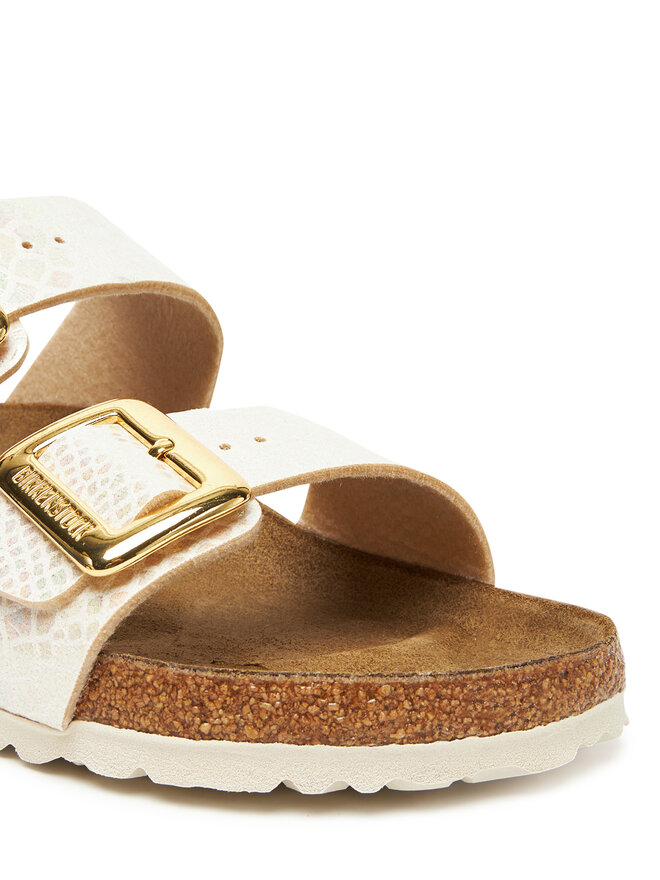 Birkenstock Pantoletten Birkenstock Sydney Cushion Buckle 1030258 Écru