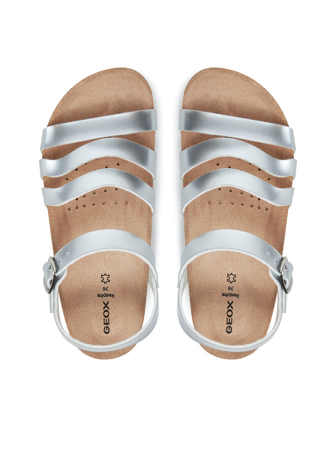 Geox Sandály Geox J Adriel J558MF 000KN C1007 D Stříbrná