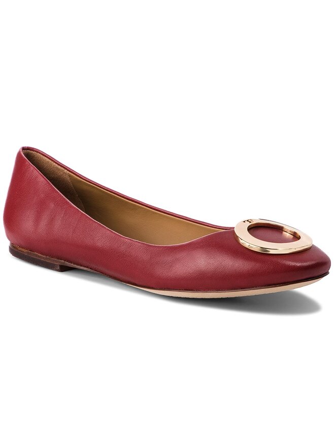Tory Burch Caterina Ballet Flat 51672 Dark Redstone 601 epapoutsia.gr