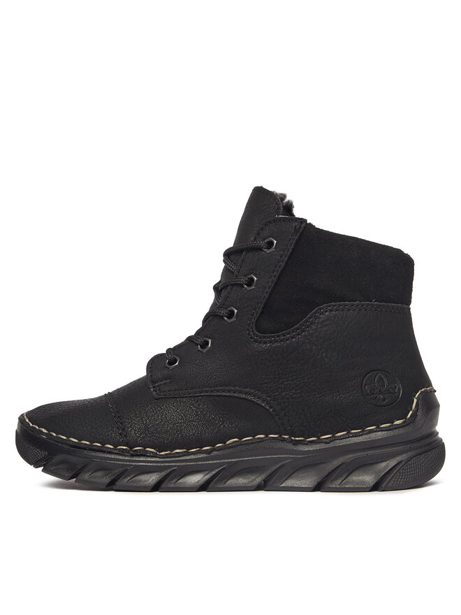 Rieker Schnürschuhe Rieker 55000-00 Schwarz