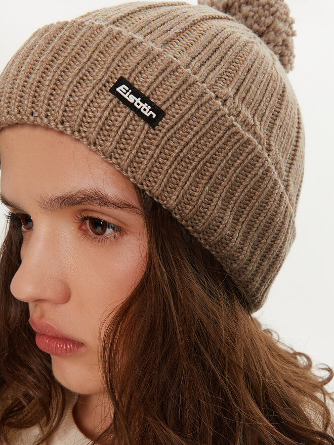 Eisbär Шапкa Eisbär Ayo Pompon 30949 150 Бежевий