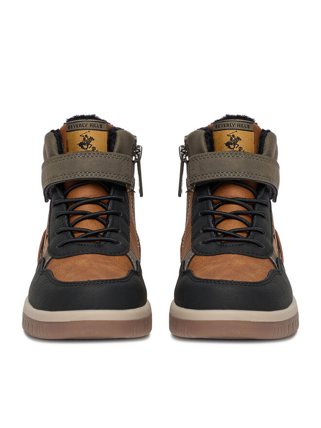 Beverly Hills Polo Club Schnürschuhe Beverly Hills Polo Club EO-BHPC-333-100 Braun