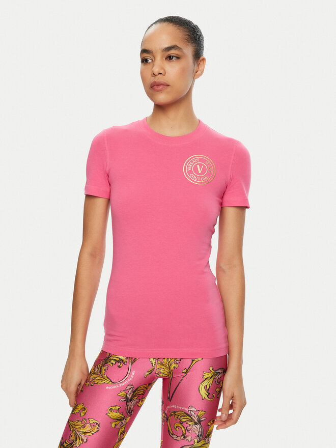 Versace Jeans Couture Versace Jeans Couture Camiseta 78HAHT00 Rosa Regular Fit