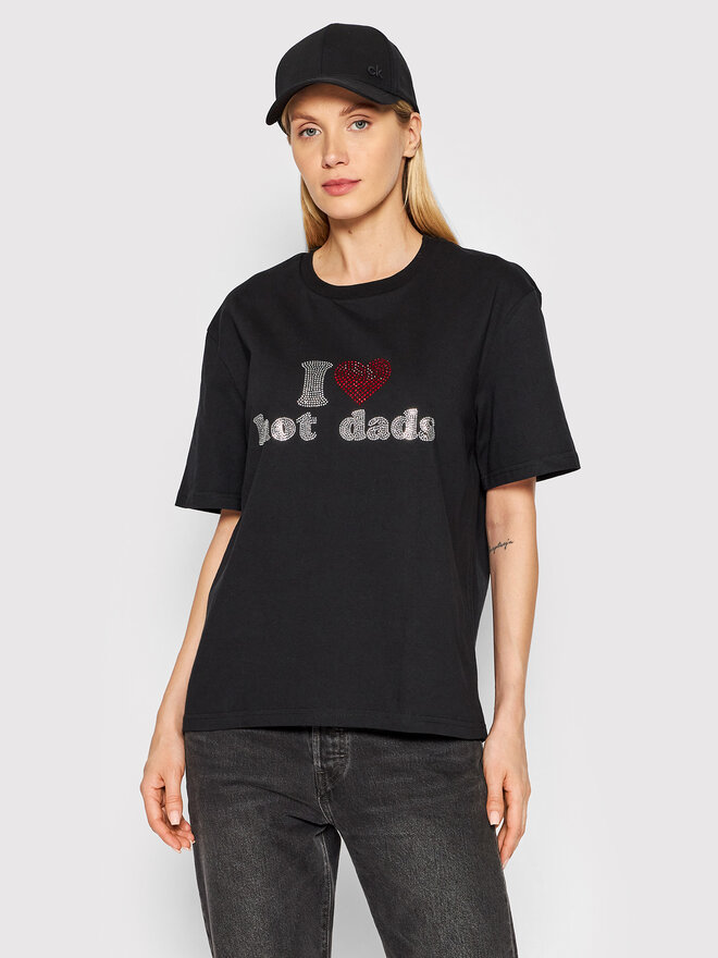 2005 2005 T-Shirt Unisex Hot Dads Μαύρο Regular Fit