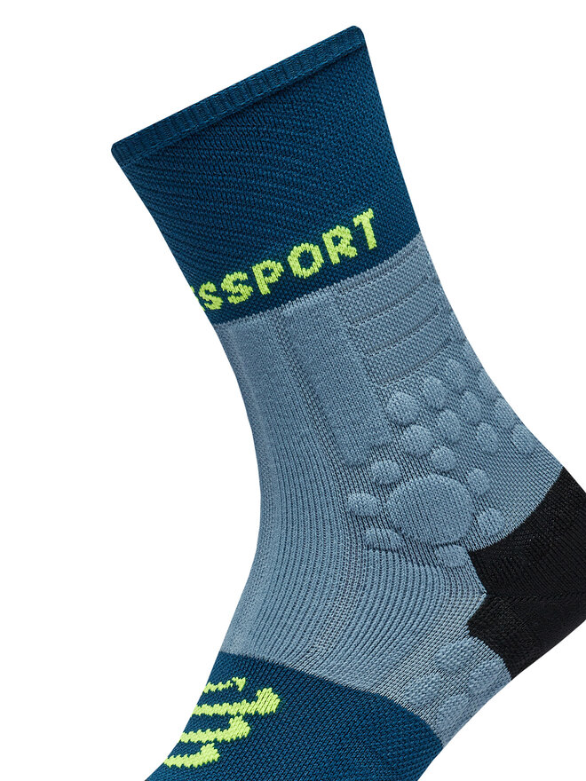Compressport Skarpety wysokie unisex Compressport Pro Racing Socks Winter Trail SCRU2045 Niebieski