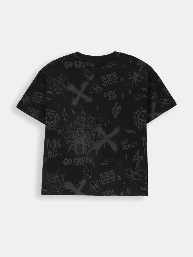 Coccodrillo Coccodrillo T-Shirt ZC4143202GBJ Μαύρο Regular Fit