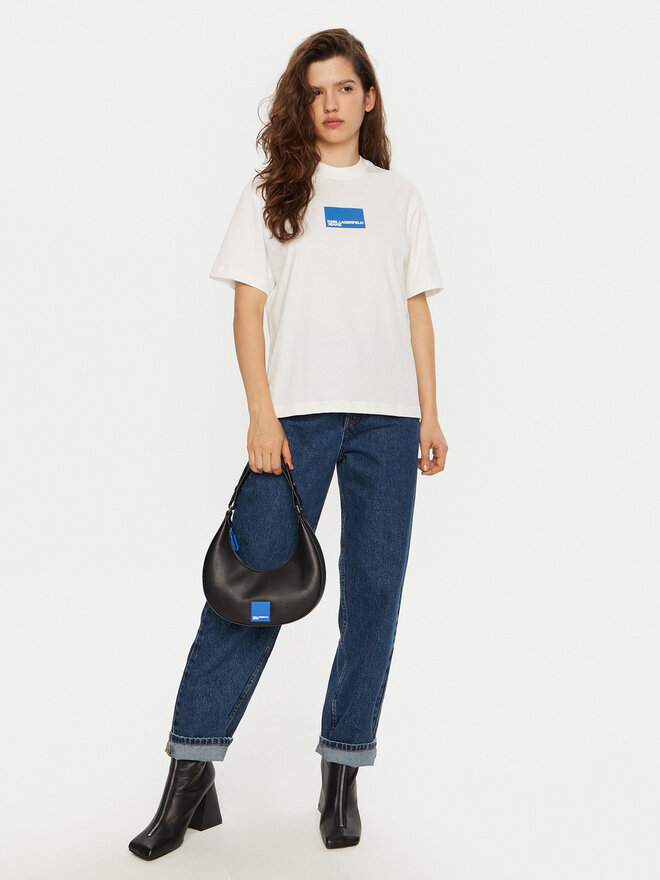 Karl Lagerfeld Jeans Karl Lagerfeld Jeans T-Shirt A1W17006 Weiß Regular Fit