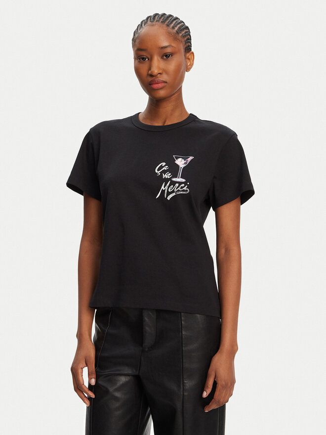 HUGO HUGO Camiseta Destrel_2 50544897 Negro Loose Fit