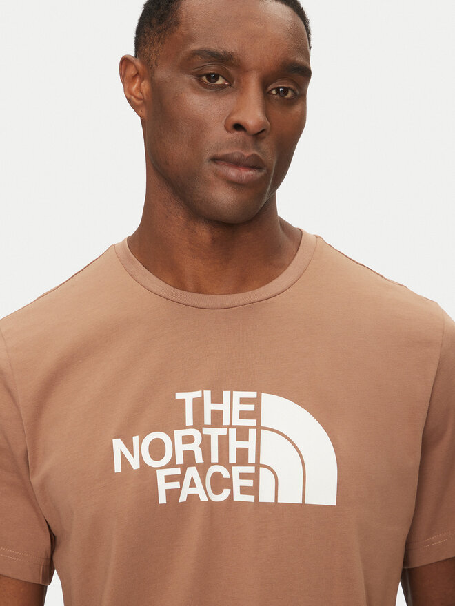 The North Face The North Face Marškinėliai Easy NF0A8A6C Ruda Regular Fit