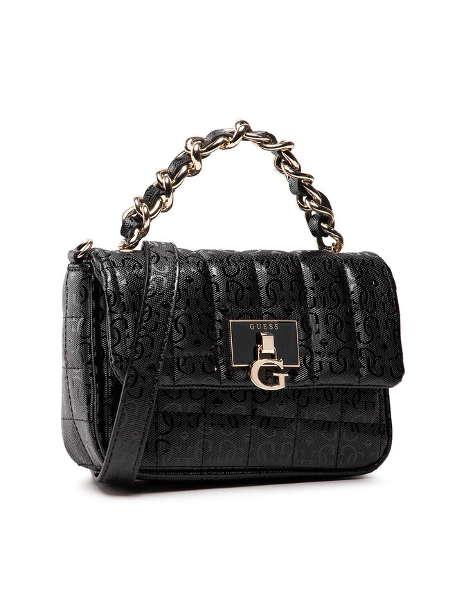 Guess Ročna torba Guess Kobo Mini Crossbody Flap HWGG84 11780 Črna