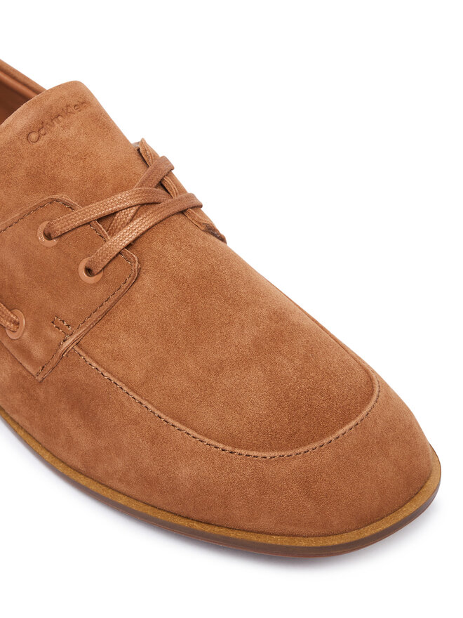 Calvin Klein Halbschuhe Calvin Klein Ess Boatshoe Suede HW0HW03290 Braun