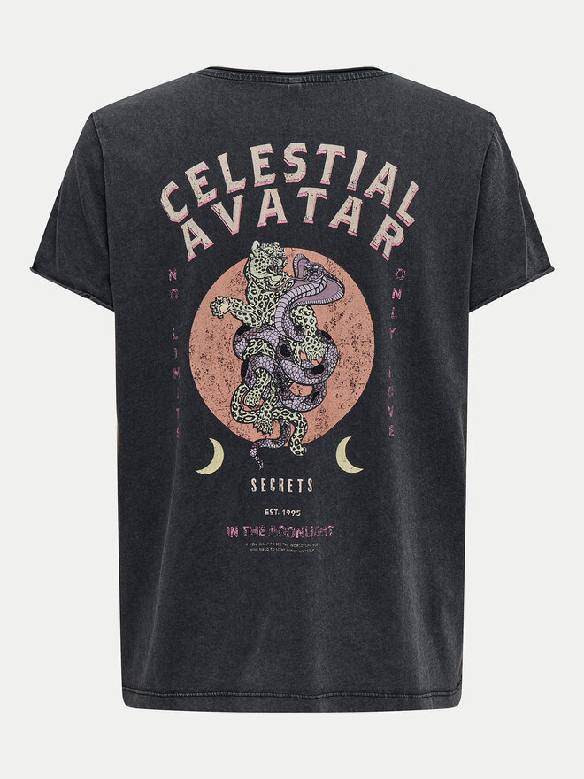 ONLY ONLY T-shirt Lucy 15336965 Siva Regular Fit