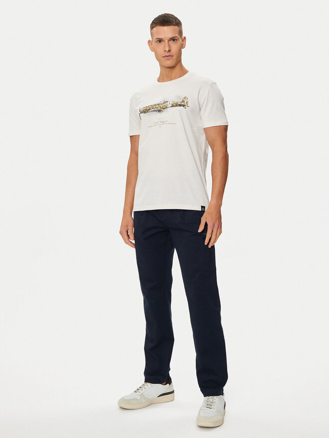 Aeronautica Militare Aeronautica Militare Camiseta 241TS2256J607 Blanco Regular Fit