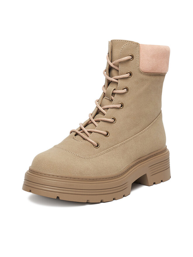 DeeZee Botines planos DeeZee 25519-1 Beis