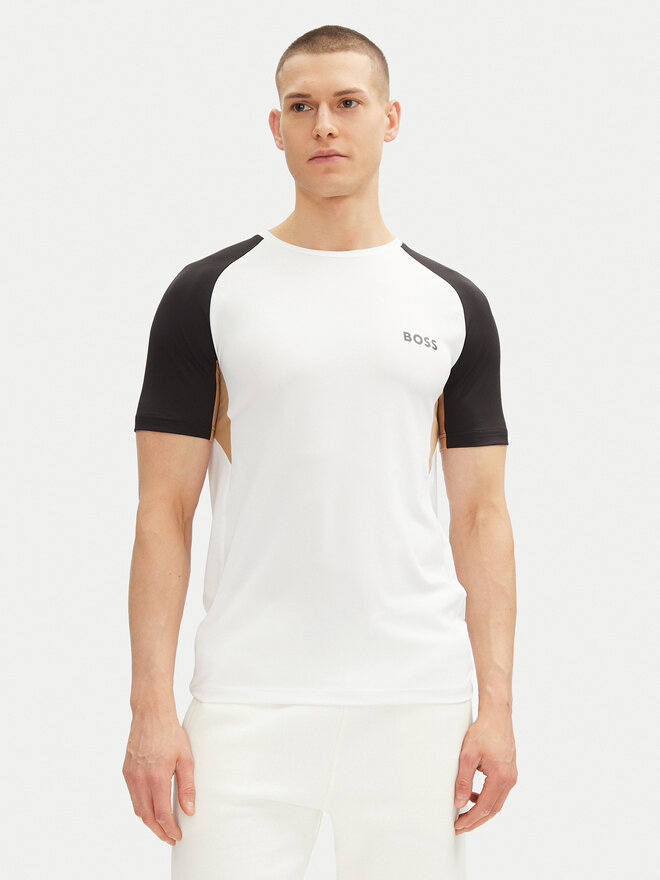BOSS BOSS Camiseta 50539114 Blanco Slim Fit