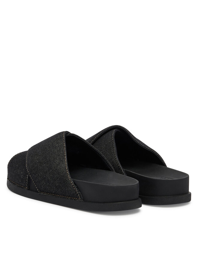 Tommy Jeans Pantoletten Tommy Jeans Tjw Comfort Slides Washed Denim EN0EN02898 Schwarz