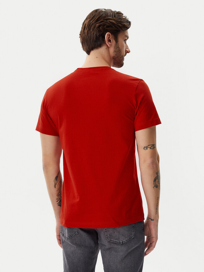 Calvin Klein Jeans Calvin Klein Jeans Camiseta Serif Box Graphic J30J327474 Rojo Regular Fit