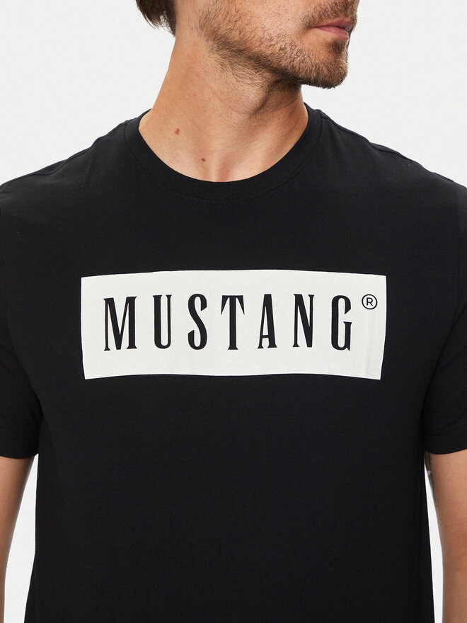 Mustang Mustang T-Shirt Austin 1014749 Μαύρο Regular Fit